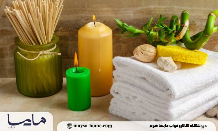 حوله بامبو چیست؟ + بررسی کاربرد و مزایای حوله بامبو 2 حوله حمام بامبو