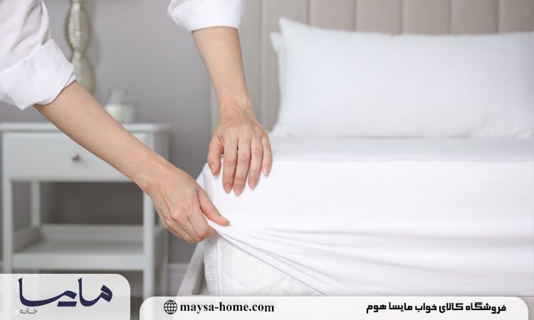 ملحفه مناسب سایز تخت
