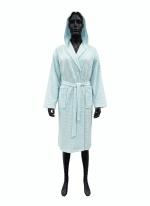 حوله تن پوش وافلی آبی روشن