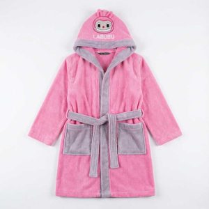 Kids’ Labubu Design Bathrobe