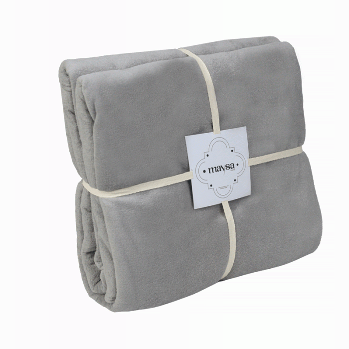 پتو cocoon velvet طوسی روشن مایسا