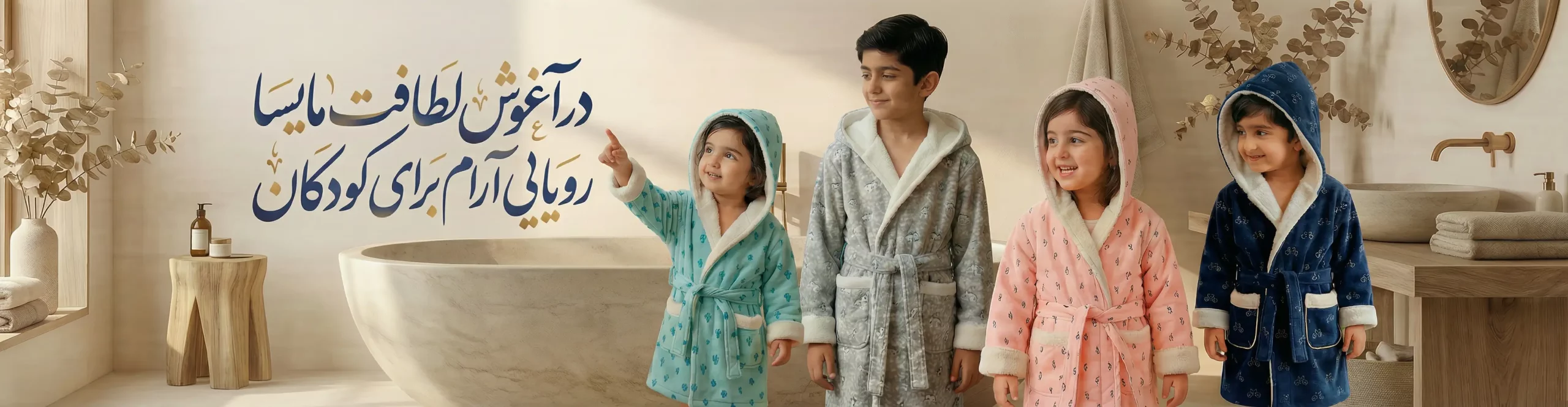 مایسا هوم 2 حوله تن پوش کودک bma